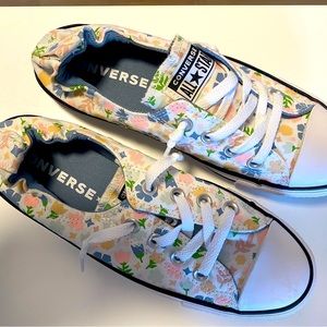 Floral Converse Shoes